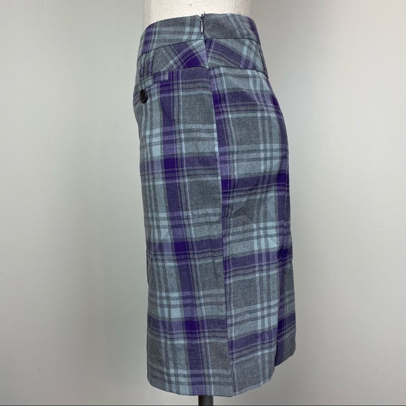 Vintage Tracy Evans Plaid Pencil Skirt - Picture 3 of 9